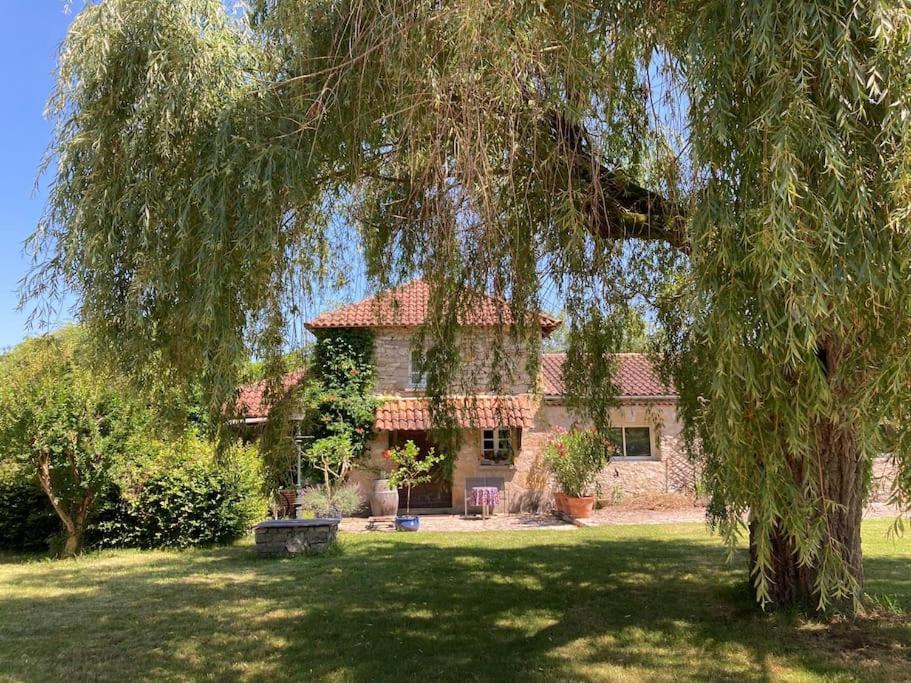 Vakantiehuis La Poire, Op Landgoed Aan De Dordogne Prudhomat Exteriör bild