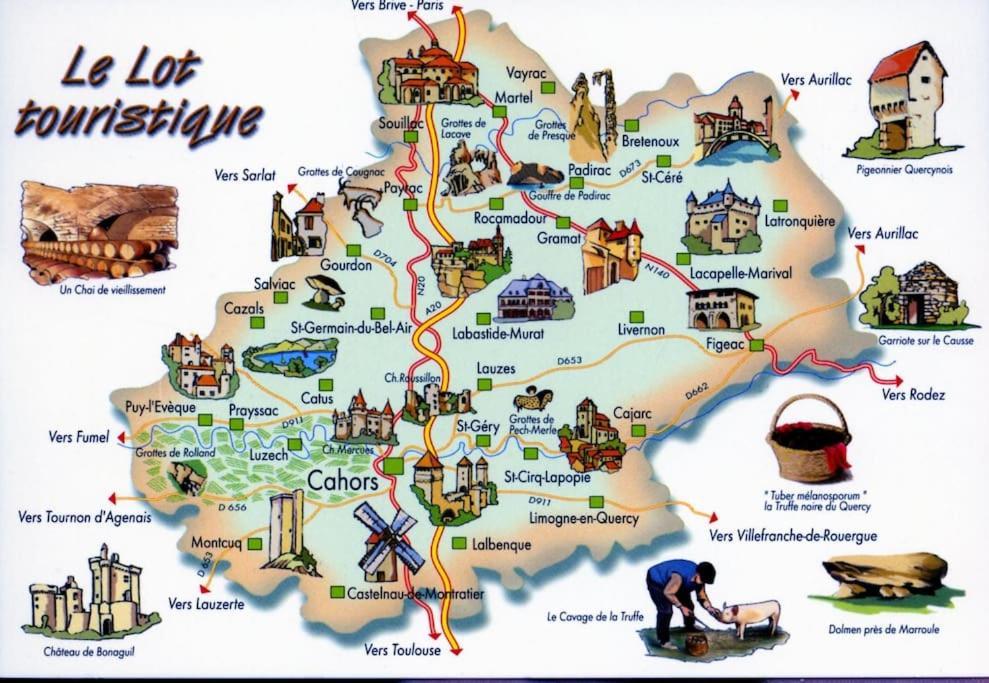 Vakantiehuis La Poire, Op Landgoed Aan De Dordogne Prudhomat Exteriör bild